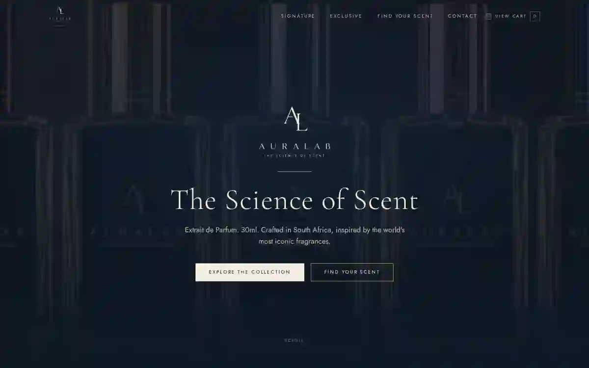 AURALAB website preview